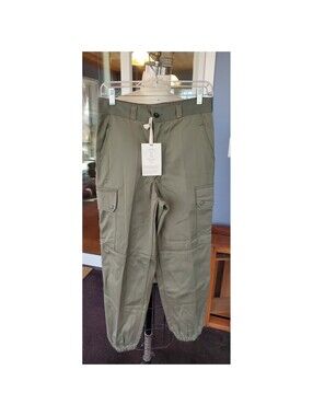 Urban Renewal S Vintage Cargo Pants Olive Green Joggers Paul Boye 1987 76M NEW